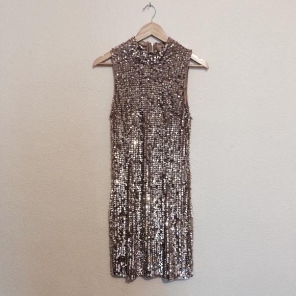 NEW French Connection Moonbeam Dress US 12 - Picture 4 of 5